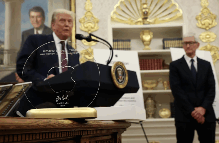 Tim Cook Buys Tariff Exemption with 24k Gold Bribe to Trump